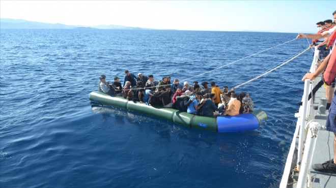 İzmir de 116 düzensiz göçmen, Göç İdaresi ne sevk edildi