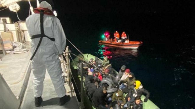 İzmir de 149 düzensiz göçmen kurtarıldı