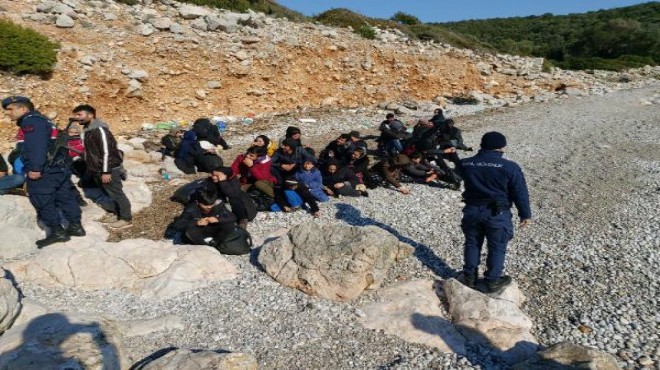 İzmir de 171 kaçak göçmen yakalandı