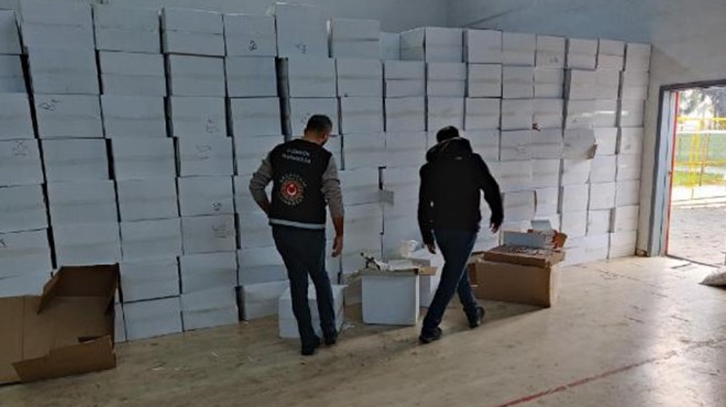 İzmir’de 4 milyonluk kaçak sigara operasyonu
