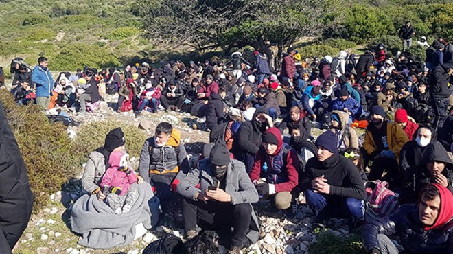 İzmir de 492 kaçak göçmen yakalandı!