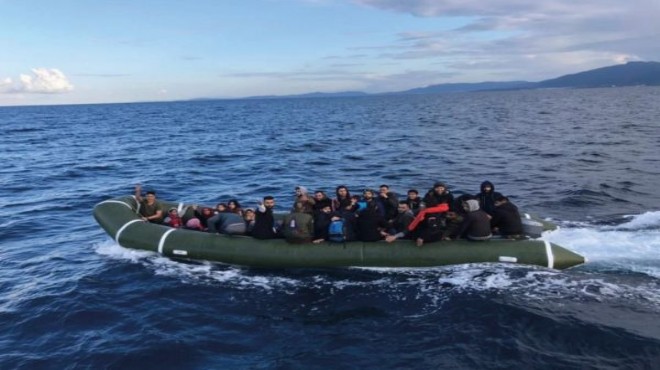 İzmir de 50 kaçak göçmen yakalandı