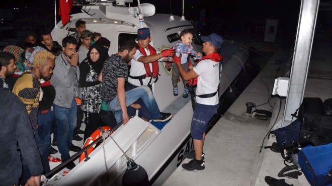 İzmir de 77 düzensiz göçmen yakalandı