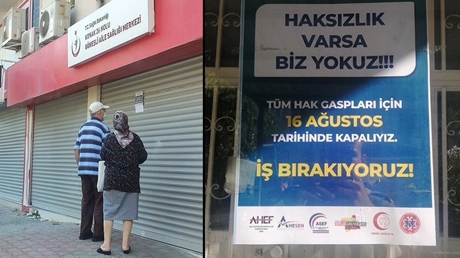 İzmir’de aile hekimleri ikinci kez iş bıraktı!