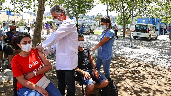 İzmir de bayrama aşı molası