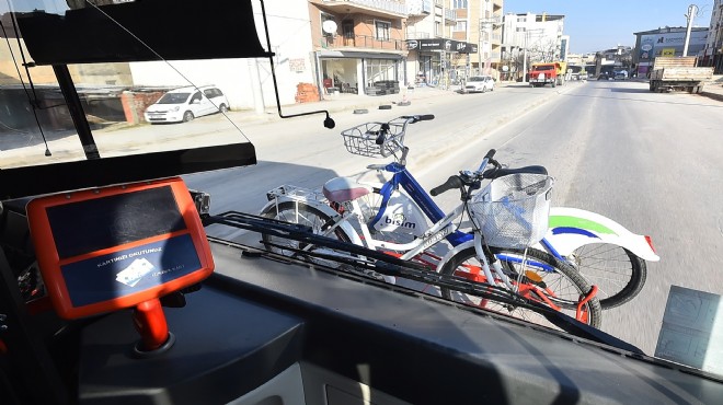 İzmir’de bisikletle otobüs yolculuğu dönemi!