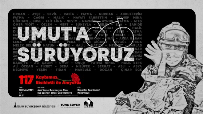 İzmir de bisikletler Umut a sürülecek