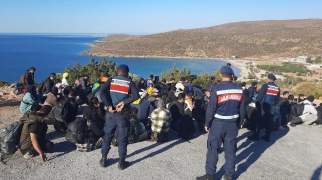 İzmir de can pazarı: 180 düzensiz göçmen yakalandı