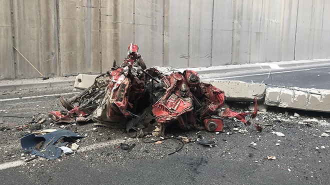 İzmir de faciadan dönüldü: Tünelin beton bloğu yıkıldı!