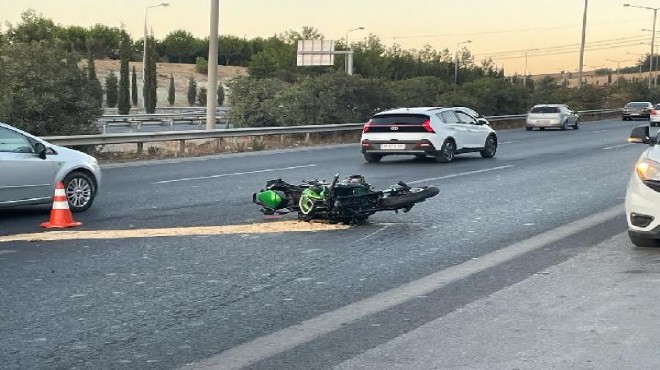 İzmir de feci kaza! Motosiklet sürücüsü can verdi