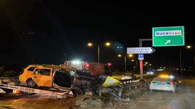 İzmir de korkunç kaza... 1 kişi can verdi!