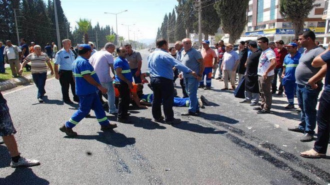 İzmir’de feci kaza: Temizlik işçisi yola uçtu!