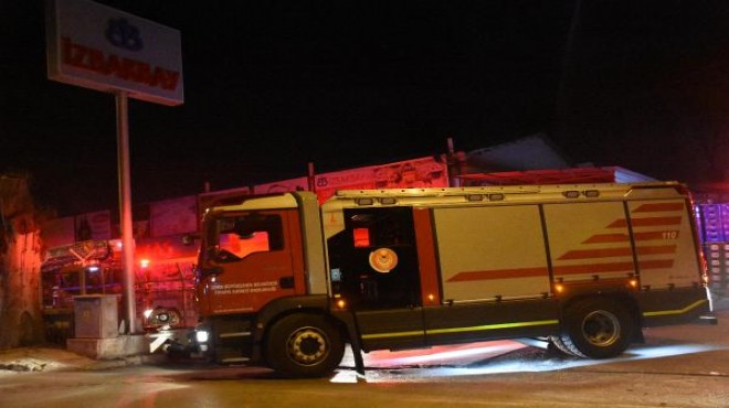 İzmir de gece yarısı korkutan yangın!