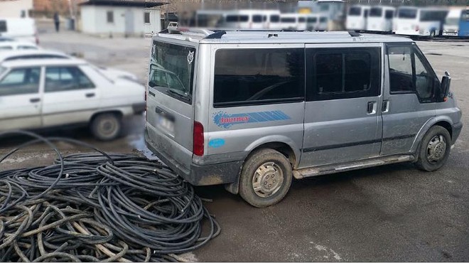 İzmir de kablo hırsızlarına  Kirpi Operasyonu 
