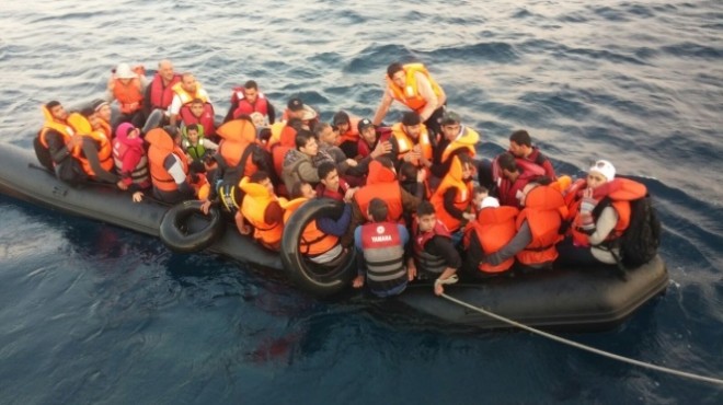 İzmir de kaçak göçmen operasyonu: 48 gözaltı!