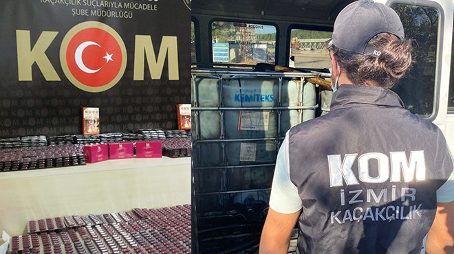 İzmir de kaçakçılık operasyonunda 7 gözaltı