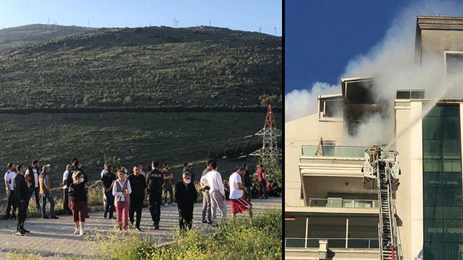 İzmir de korkutan anlar: 10 katlı apartman boşaltıldı!