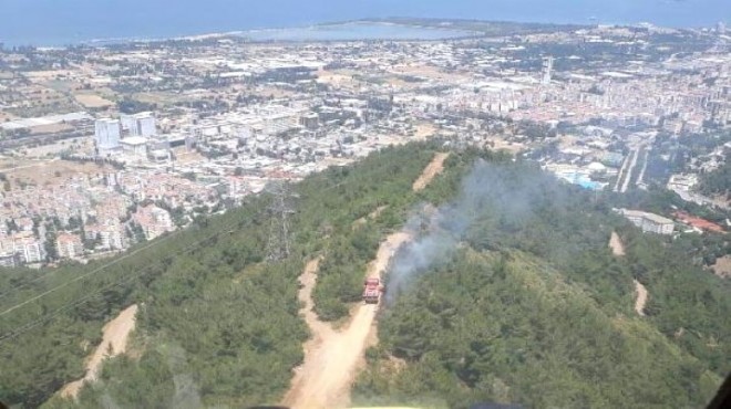 İzmir de korkutan yangın!
