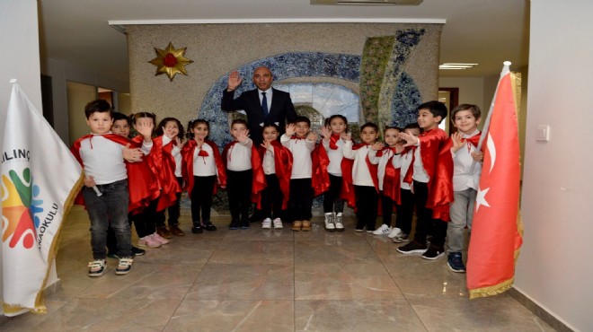 İzmir de öğrencilerden Emniyet Müdürü Şahne ye ziyaret