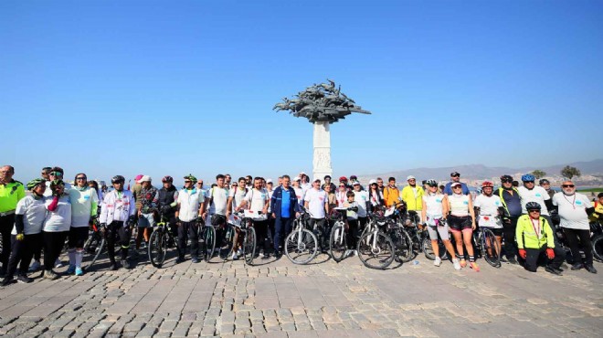 İzmir de organ bağışına bisikletli destek
