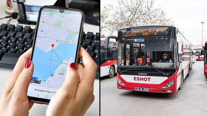 İzmir’de otobüs saatleri artık Google Haritalar da