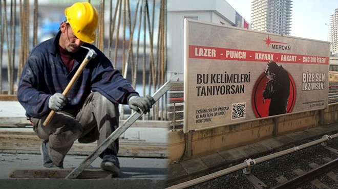 İzmir’de reklam panolarında işçi arama dönemi!