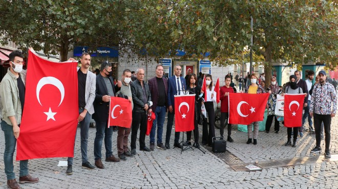 İzmir de şehit aileleri İYİ Partili Türkkan ı kınadı