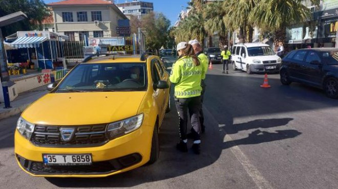 İzmir de sivil polisler yolcu gibi taksilere bindi... 18 şoföre ceza!