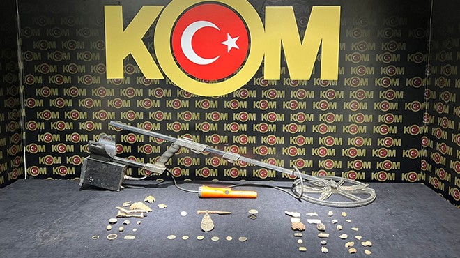 İzmir de tarihi eser operasyonu: 1 şüpheli yakalandı