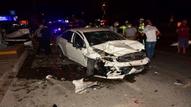 İzmir de zincirleme kaza! 5 yaralı