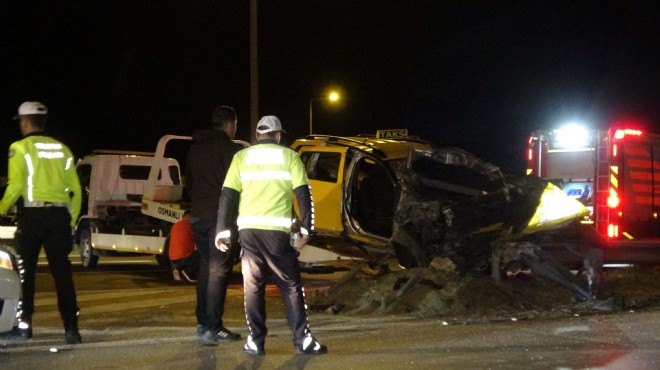 İzmir deki taksi kazasından üzücü haber!
