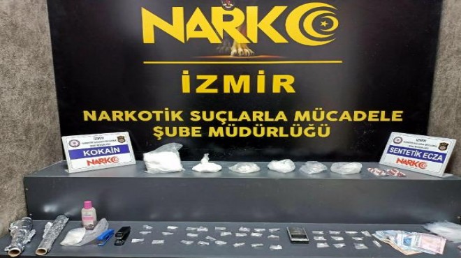 İzmir deki uyuşturucu operasyonlarında 17 tutuklama