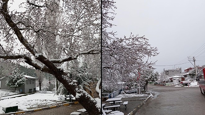 İzmir’e sürpriz kar yağışı!