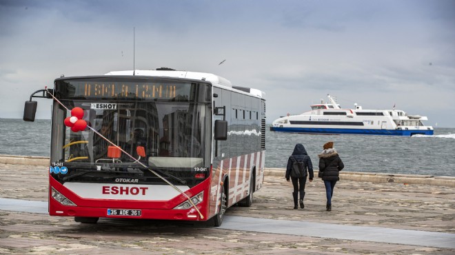 İzmir e yerli üretim 15 yeni otobüs!