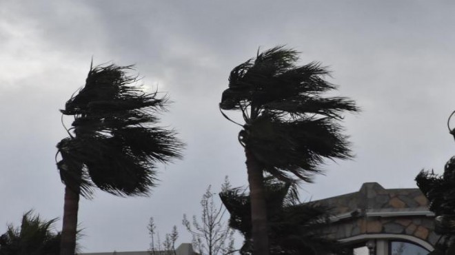 İzmir için kuvvetli rüzgar uyarısı