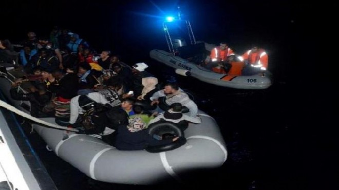 İzmir in 3 ayrı ilçesinde kaçak göçmen operasyonu!