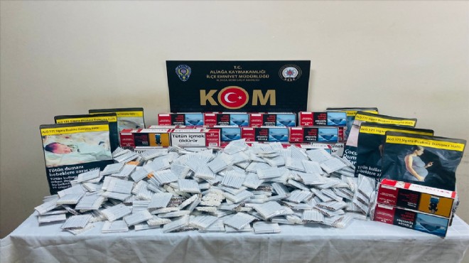İzmir in 3 ilçesinde kaçak sigara operasyonu!
