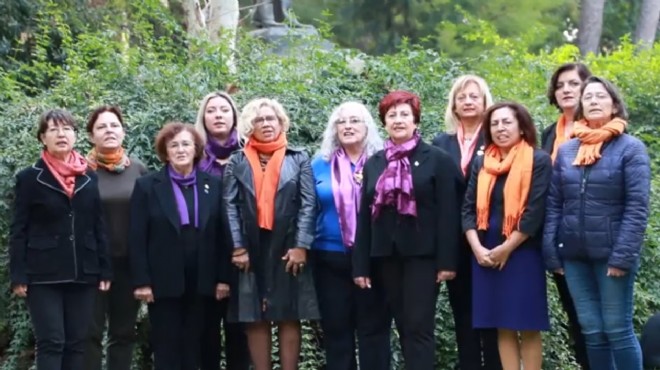İzmir in kadınları tek ses tek yürek...  Kadınız, eşitiz, biz varız! 