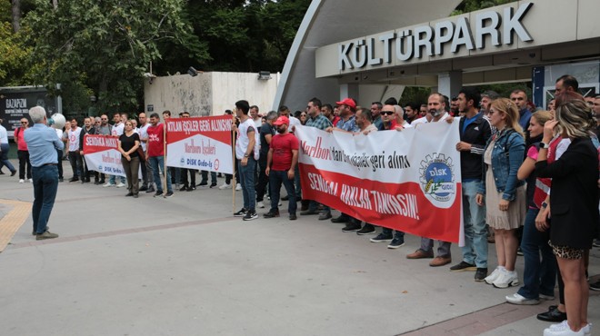 İzmir’in kalbinde işçiler eylemde!