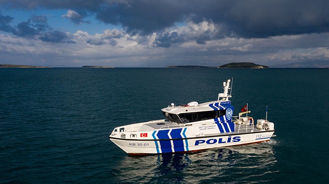 İzmir in polis teknesine yabancı ilgisi