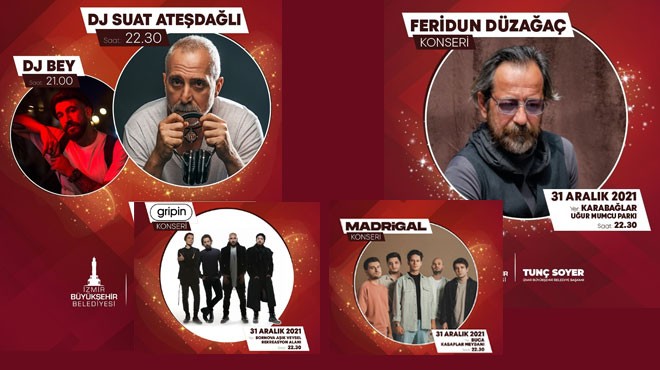 İzmir yeni yüzyılı başlıyor... 4 meydanda 4 konser!