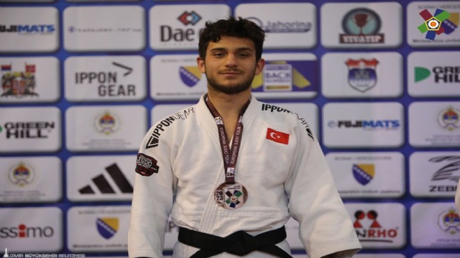 Avrupa Kupası ndan madalyayla döndü... İzmirli judocudan büyük başarı!