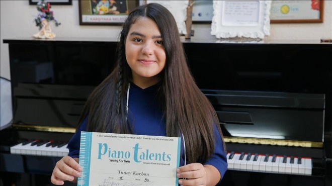 İzmirli küçük piyanistin gururlandıran başarısı
