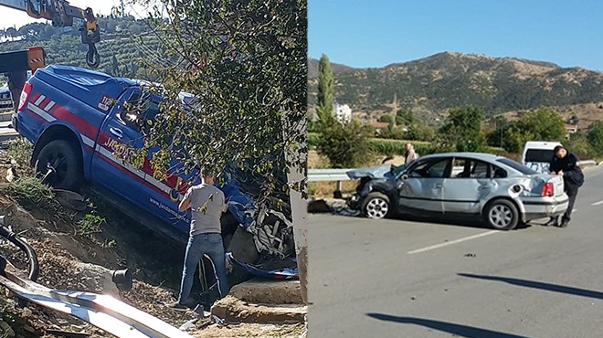 Jandarma ile çarpışan aracın sürücüsü yaşamını yitirdi