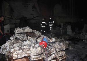 Aydın OSB deki yangın fabrikayı kül etti
