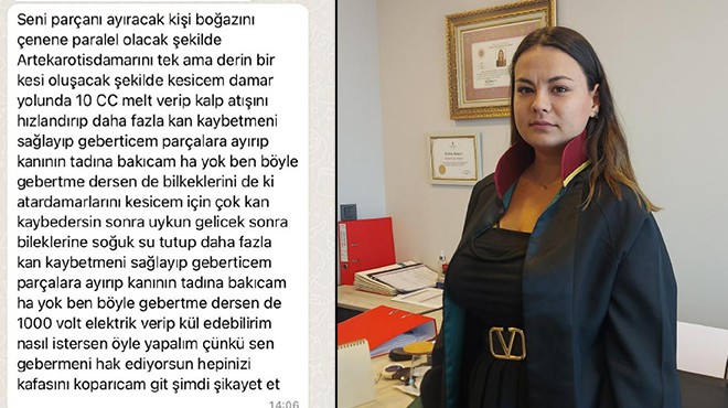İzmir de kadın avukatlara kan donduran tehdit!