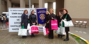 Gündoğdu Rotary den lohusa kadınlara destek