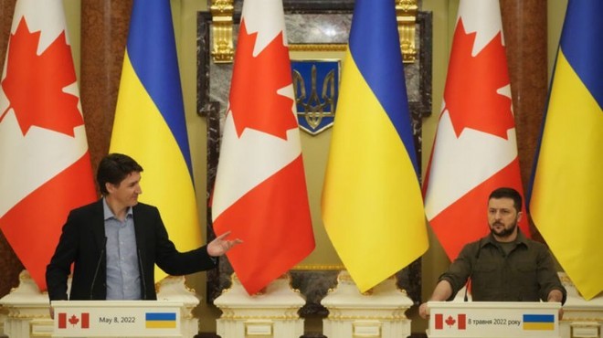 Kanada Başbakanı Kiev i ziyaret etti