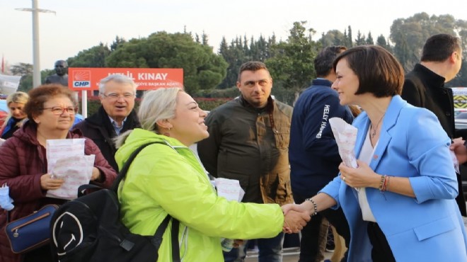 Karabağlar adayı Kınay vatandaşlarla bir araya geldi