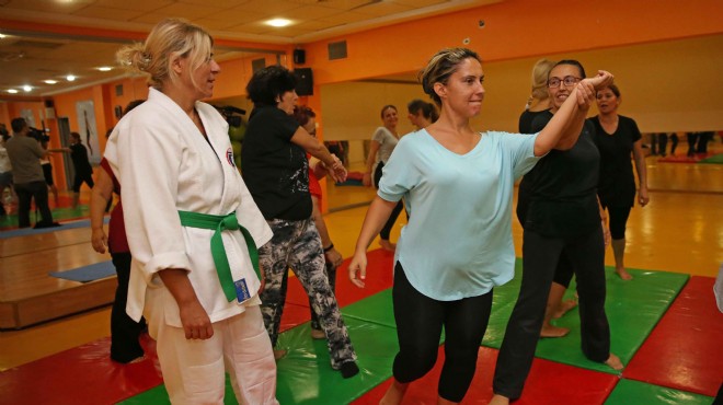 Karşıyakalı kadınlar aikido öğreniyor